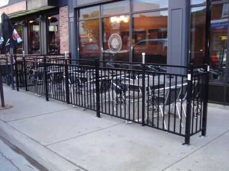 outdoor commercial railing